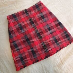 Derek Lam 10 Crosby plaid mini skirt